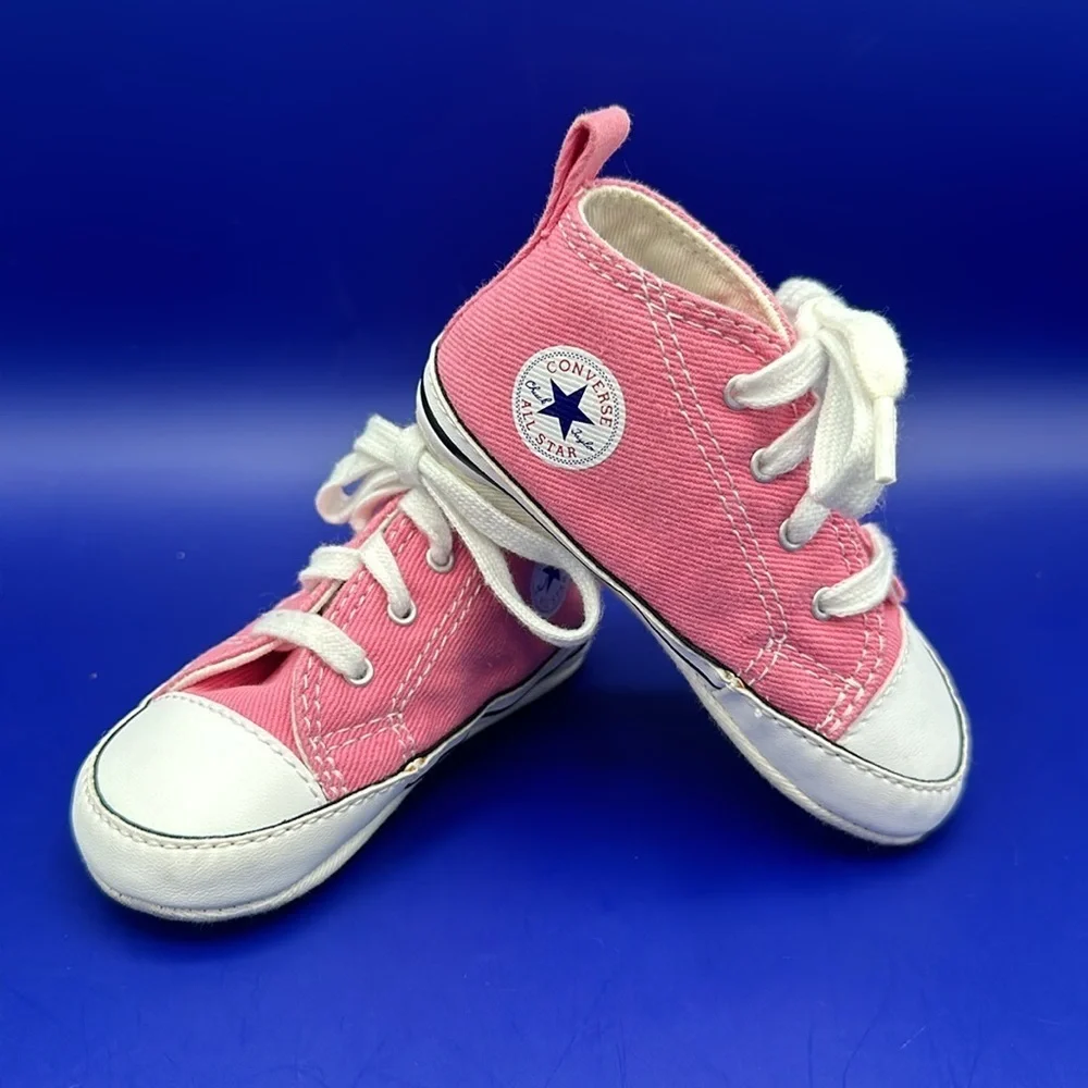 Converse All Star Chuck Taylor Infant Pink High Top Sneakers Size 4